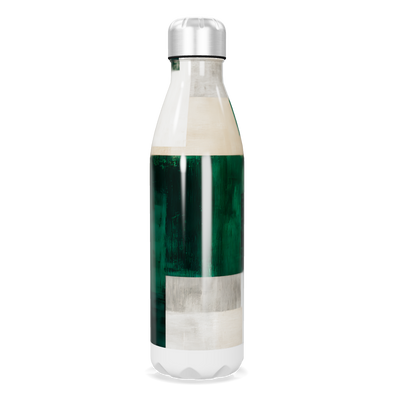 Garrafa Inox - Verde com Estampa Geométrica