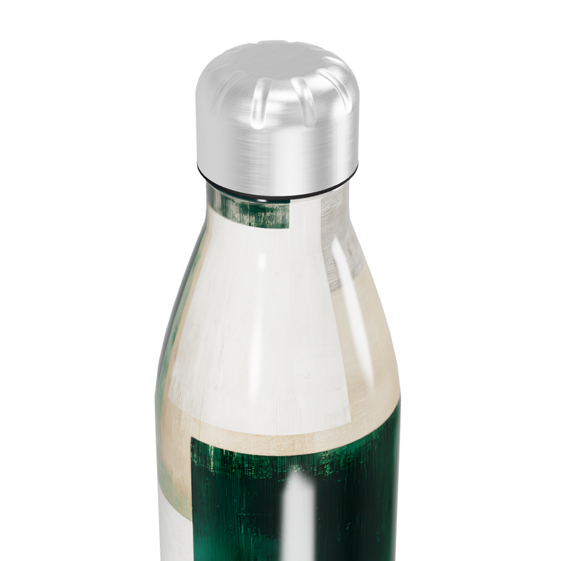Garrafa Inox - Verde com Estampa Geométrica