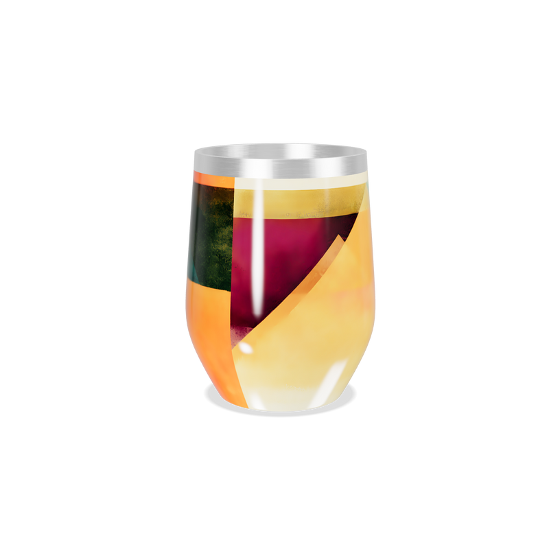 Copo Térmico Slim - Estampa Geométrica Colorida