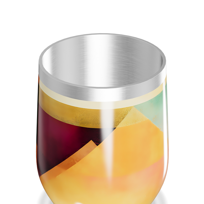 Copo Térmico Slim - Estampa Geométrica Colorida