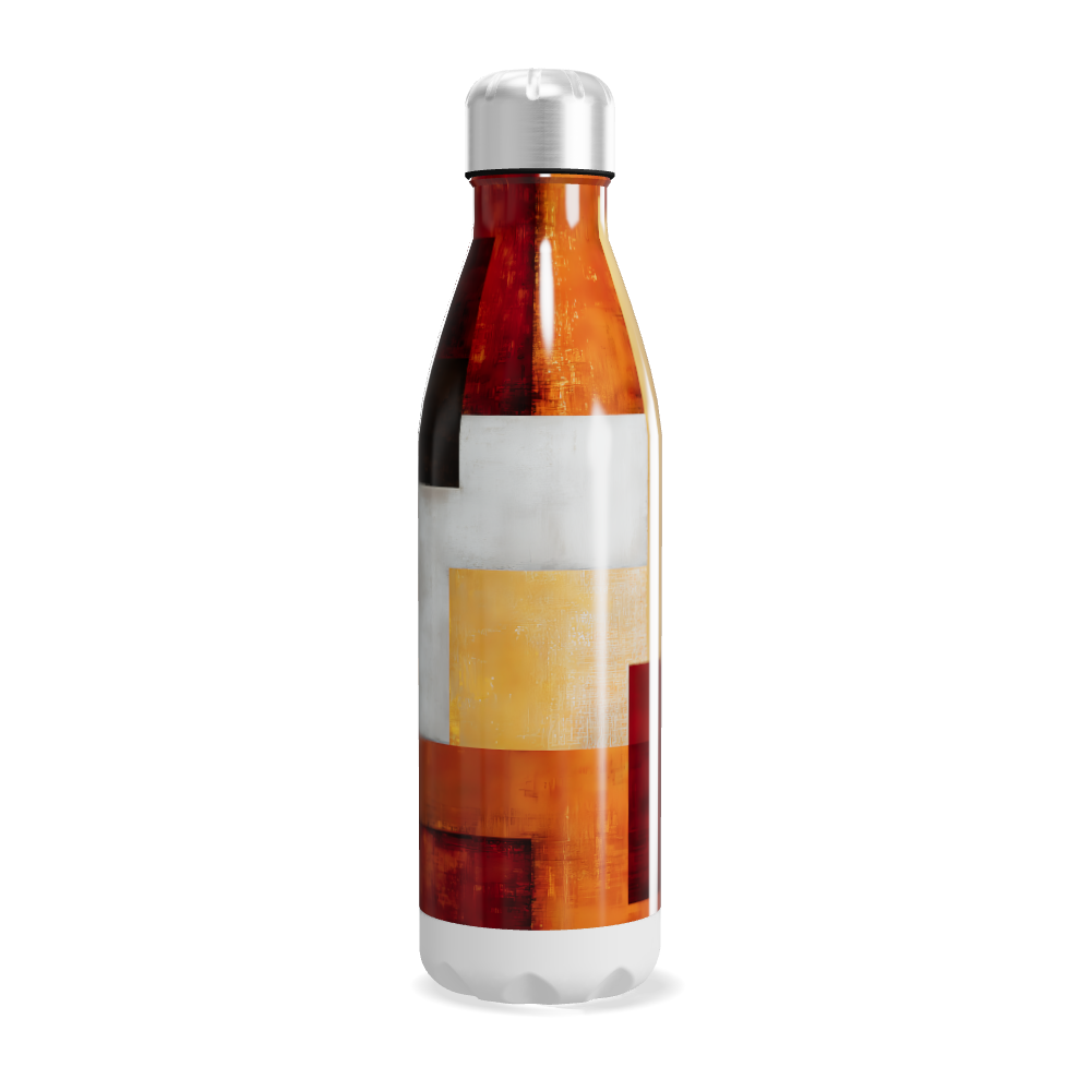 Garrafa Inox - Estampa Geométrica Colorida
