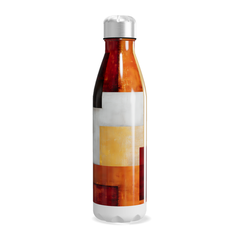 Garrafa Inox - Estampa Geométrica Colorida
