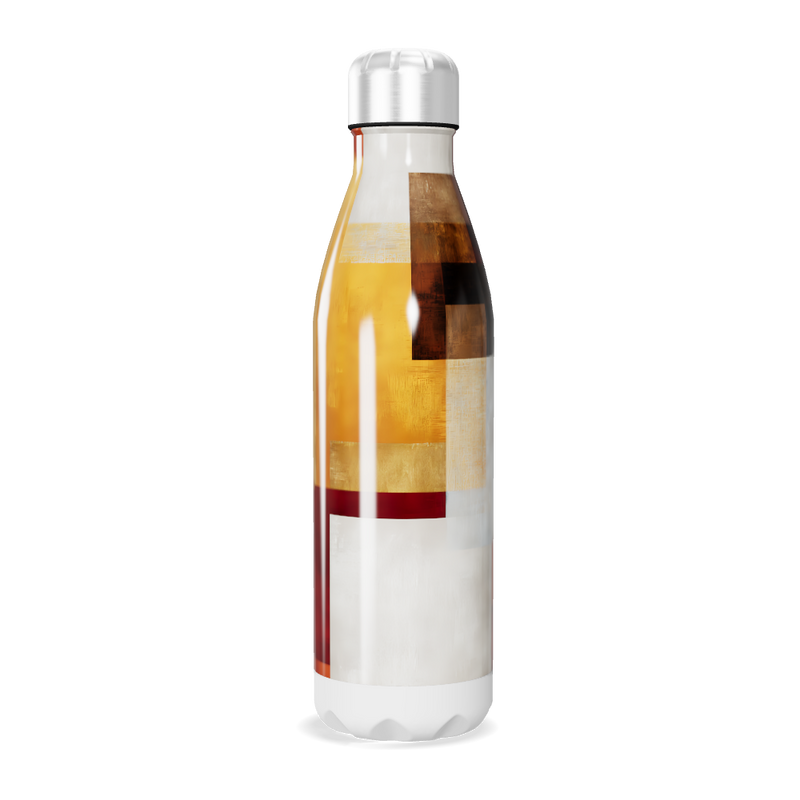 Garrafa Inox - Estampa Geométrica Colorida