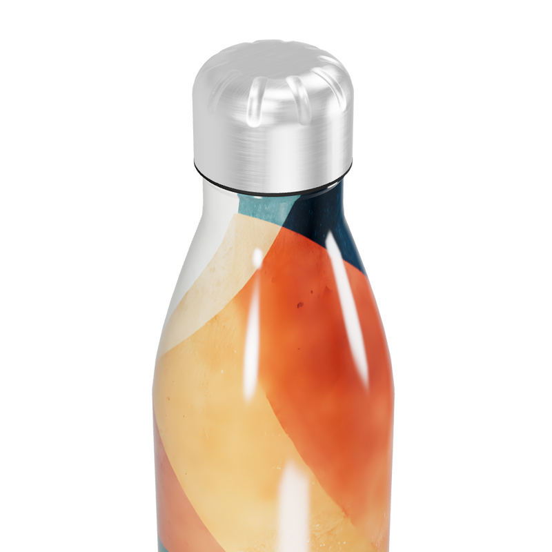 Garrafa Inox - Estampa Geométrica Colorida