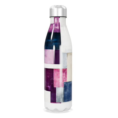 Garrafa Inox - Estampa Geométrica Colorida