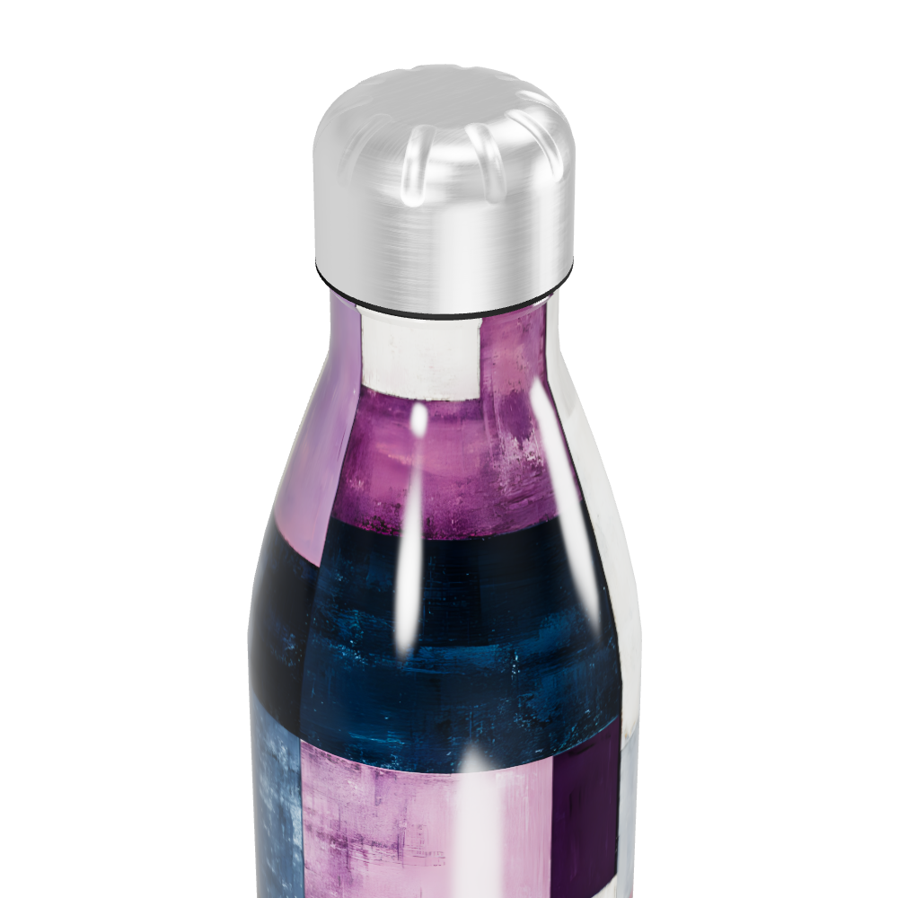 Garrafa Inox - Estampa Geométrica Colorida