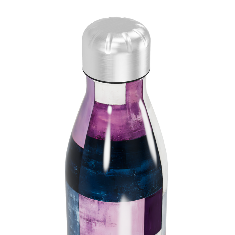 Garrafa Inox - Estampa Geométrica Colorida