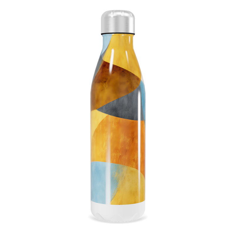 Garrafa Inox - Estampa Geométrica Colorida