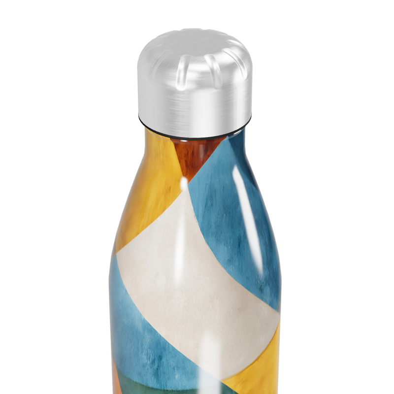 Garrafa Inox - Estampa Geométrica Colorida