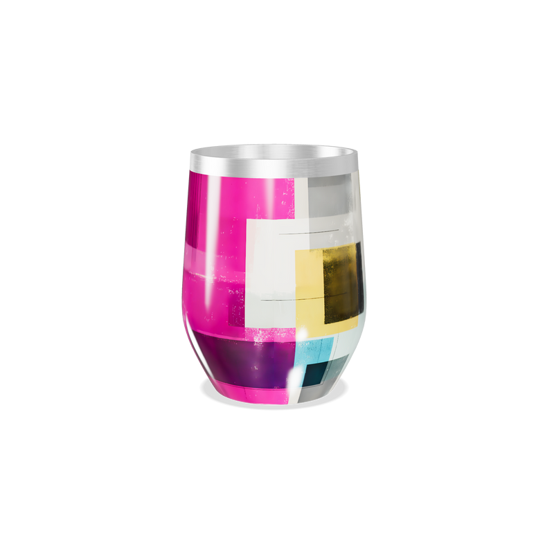Copo Térmico Slim - Colorido Geométrico Inox