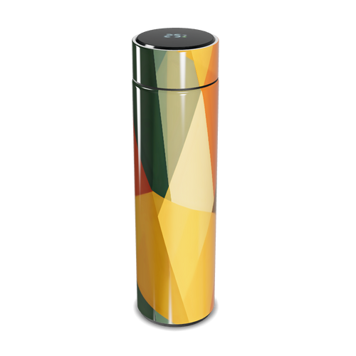 Garrafa Térmica Touch - Estampa Geométrica Colorida