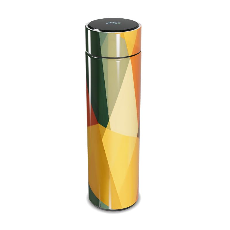 Garrafa Térmica Touch - Estampa Geométrica Colorida