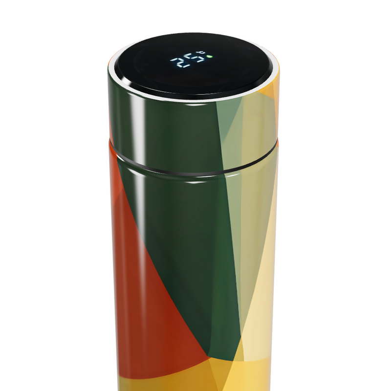 Garrafa Térmica Touch - Estampa Geométrica Colorida