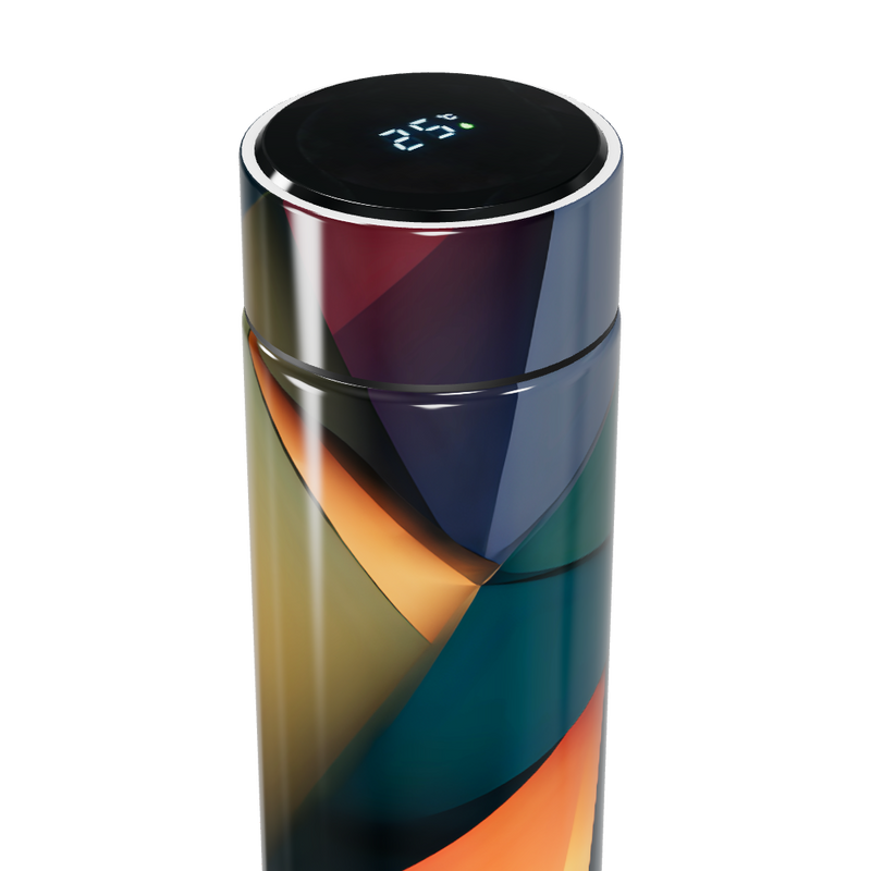 Garrafa Térmica Touch - Colorida Vidro LED