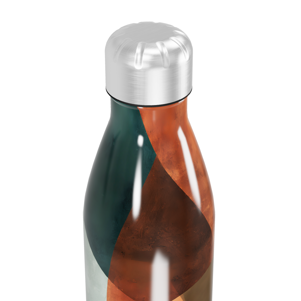 Garrafa Inox - Estampa Abstrata Colorida