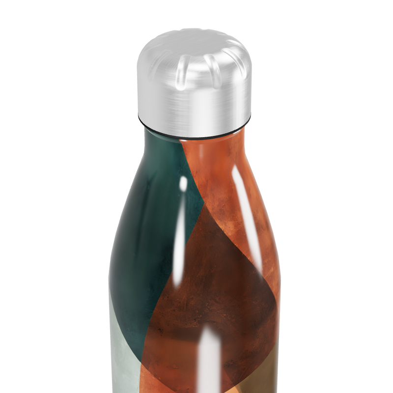 Garrafa Inox - Estampa Abstrata Colorida