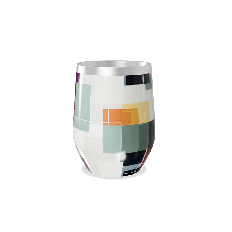 Copo Térmico Slim - Colorido Geométrico Inox