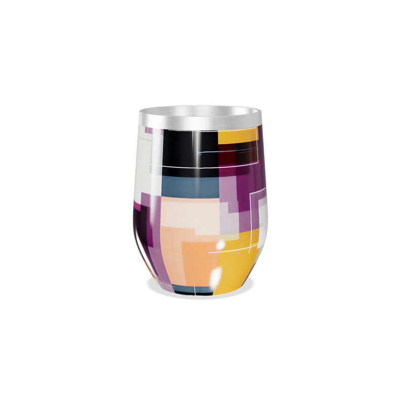 Copo Térmico Slim - Colorido Geométrico Inox