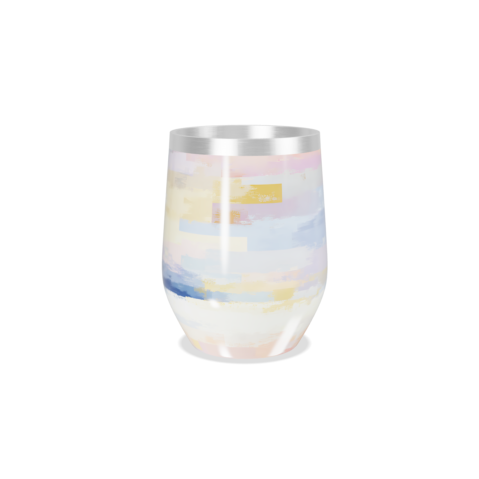 Copo Térmico Slim - Colorido Aquarela Inox