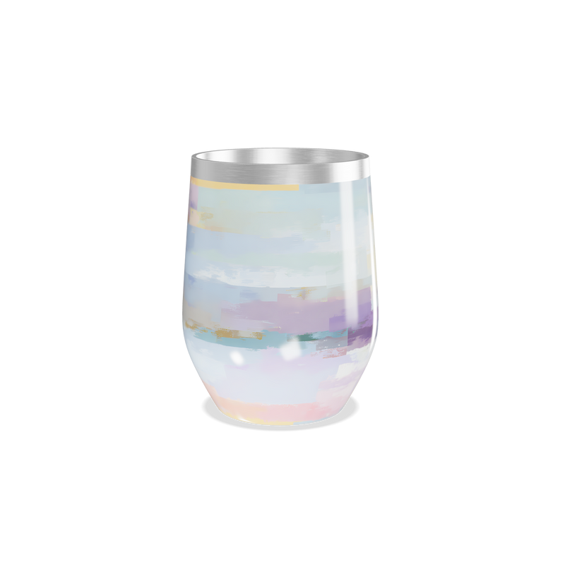 Copo Térmico Slim - Colorido Aquarela Inox