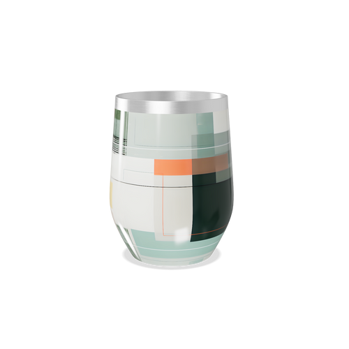 Copo Térmico Slim - Geométrico em Aço Multicor