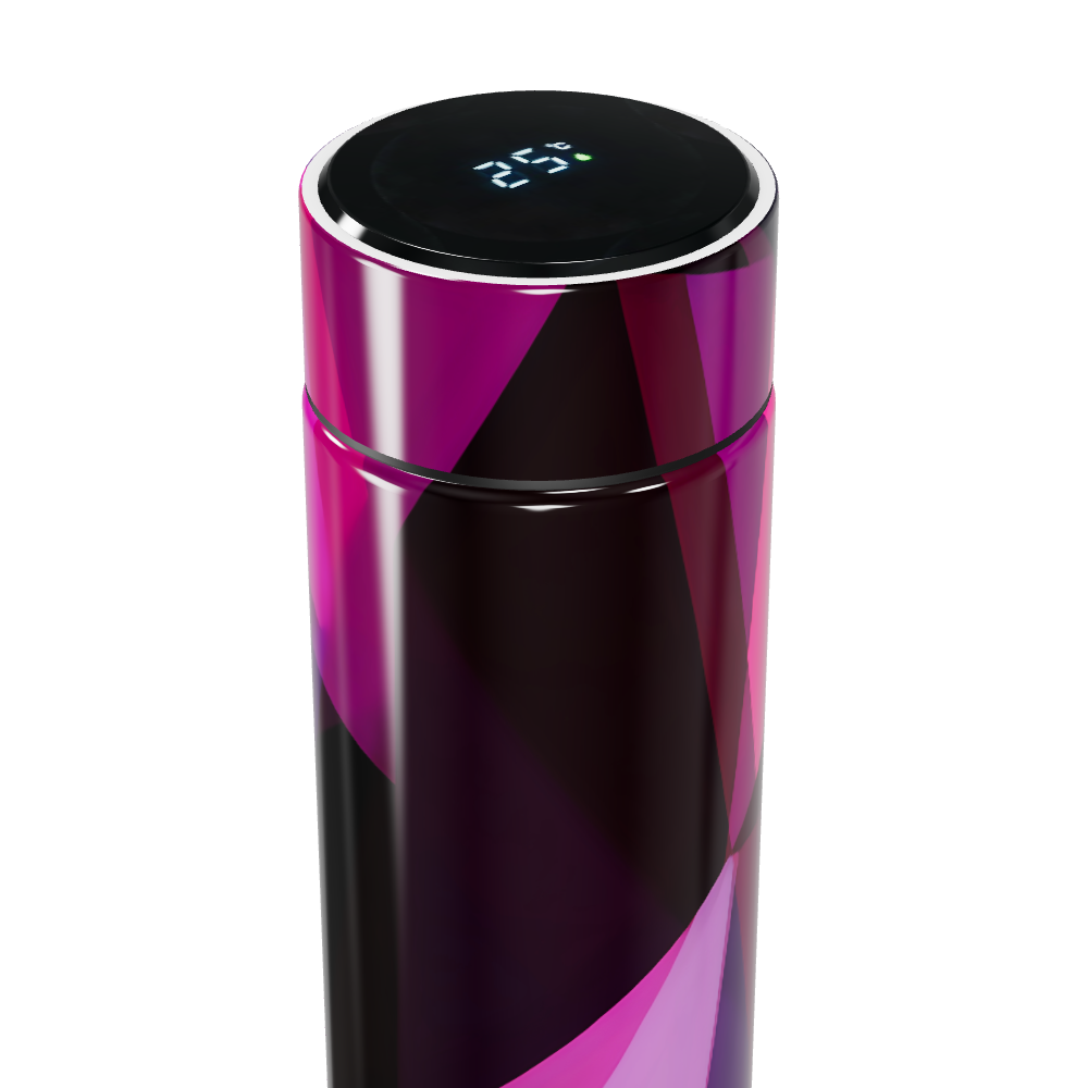 Garrafa Térmica Touch - Estampa Geométrica Colorida