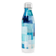 Garrafa Inox - Estampa Azul Geométrica