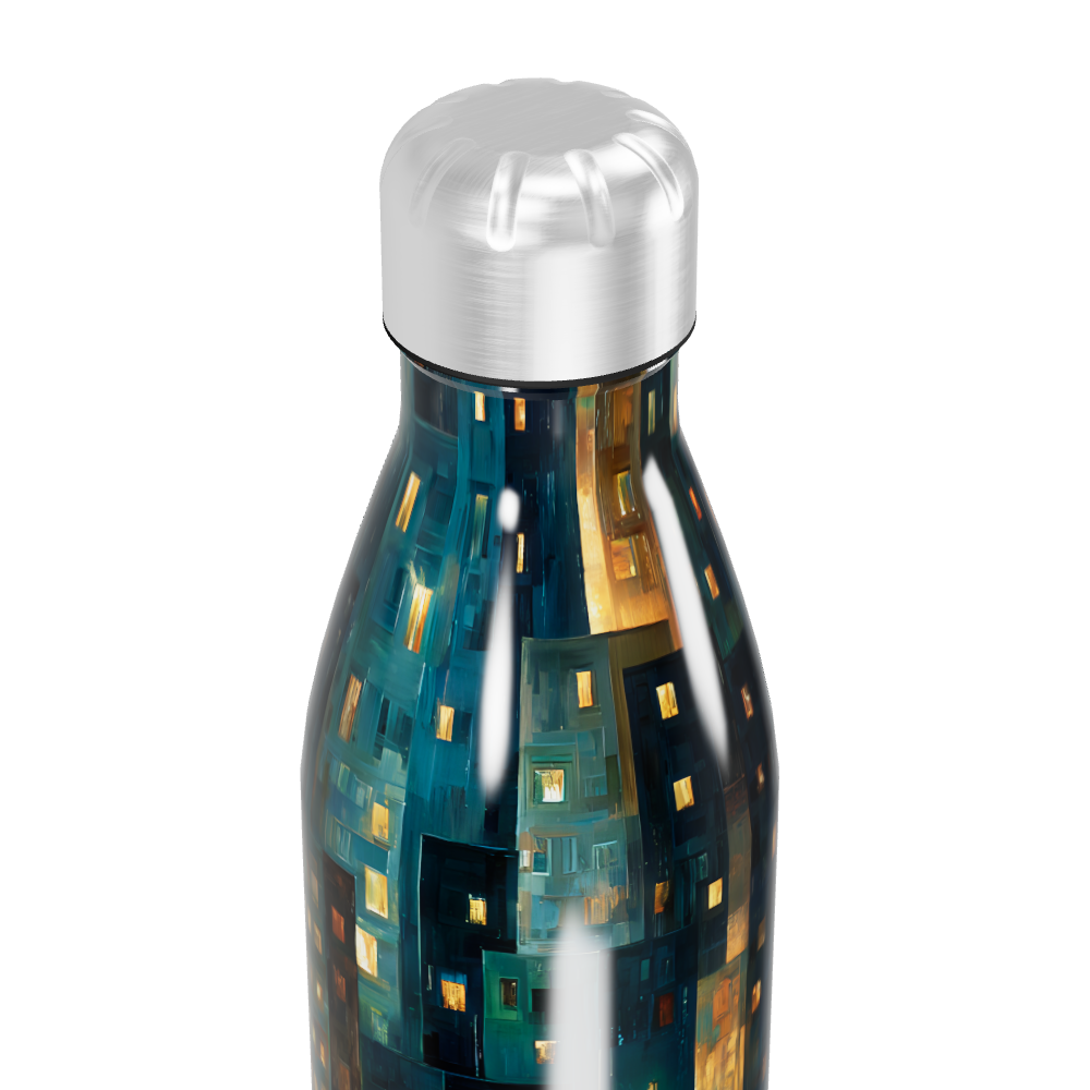 Garrafa Inox - Estampa Noturna Urbana