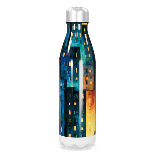 Garrafa Inox - Estampa Noturna Colorida