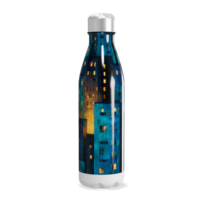 Garrafa Inox - Estampa Noturna Colorida