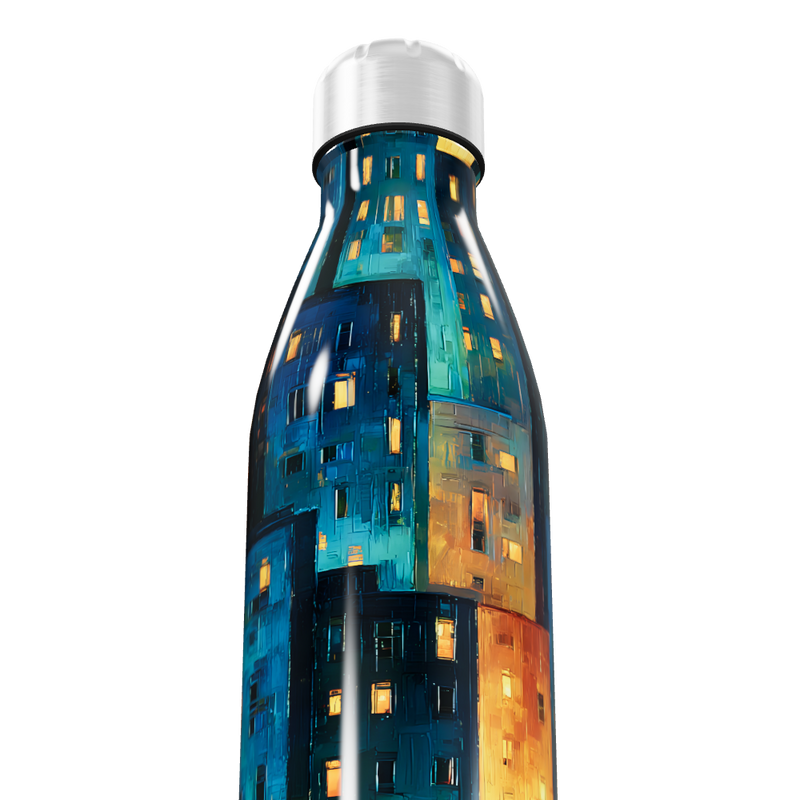 Garrafa Inox - Estampa Noturna Colorida