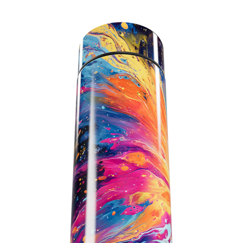 Garrafa Térmica Touch - Estampa Abstrata Colorida