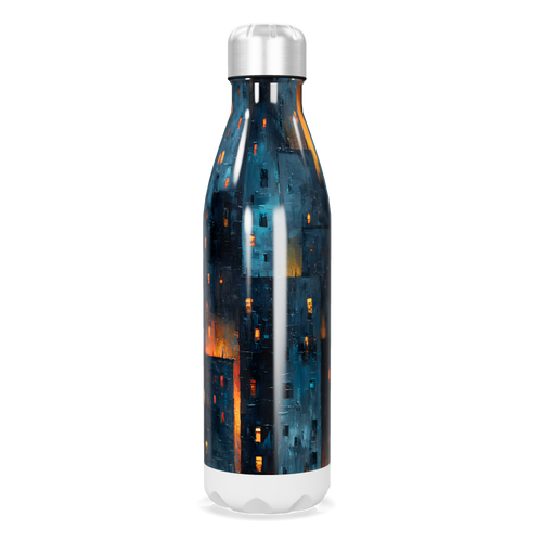 Garrafa Inox - Estampa Noturna Urbana
