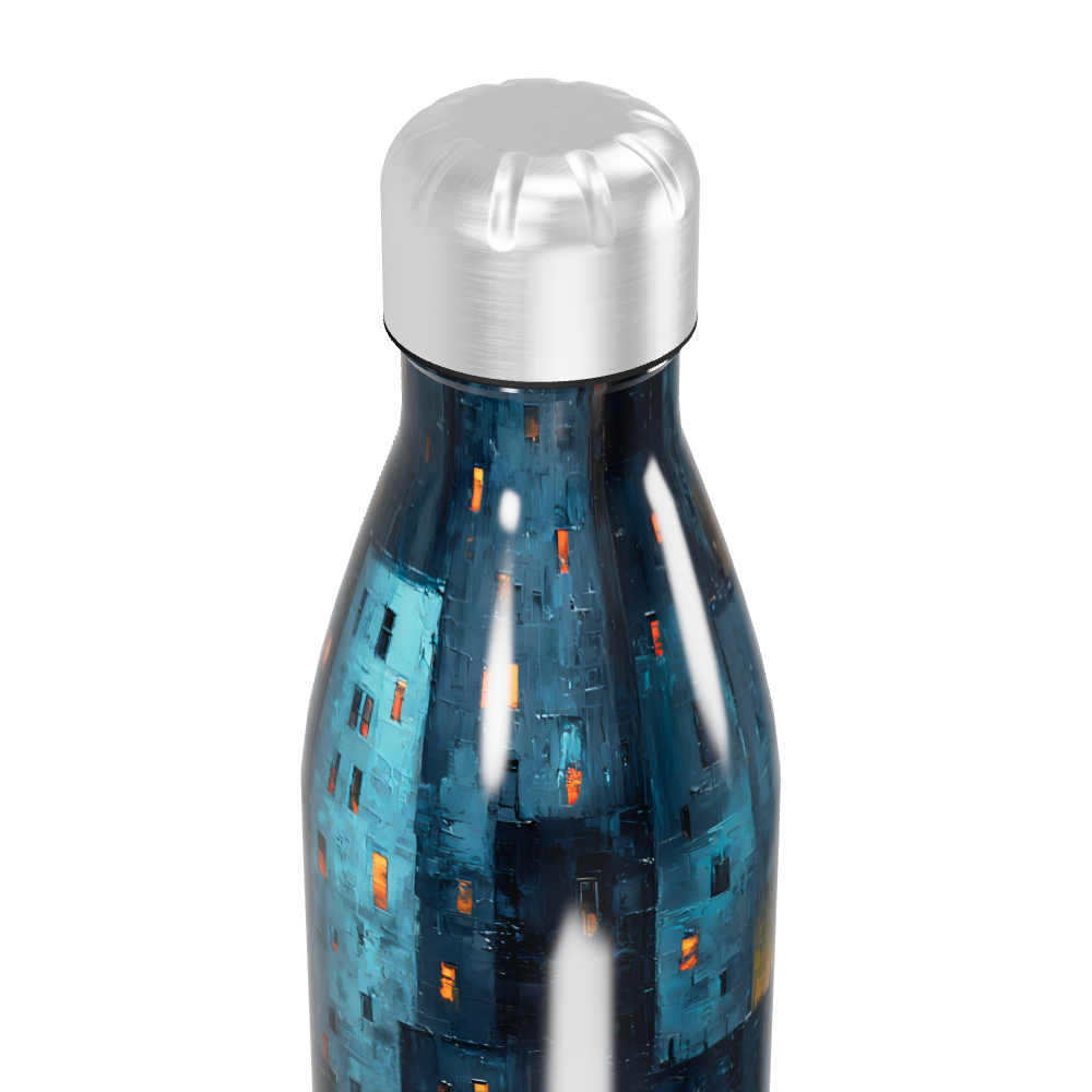 Garrafa Inox - Estampa Noturna Urbana