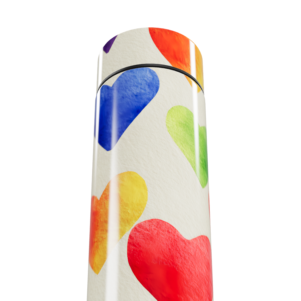 Garrafa Térmica Touch - Corações Coloridos