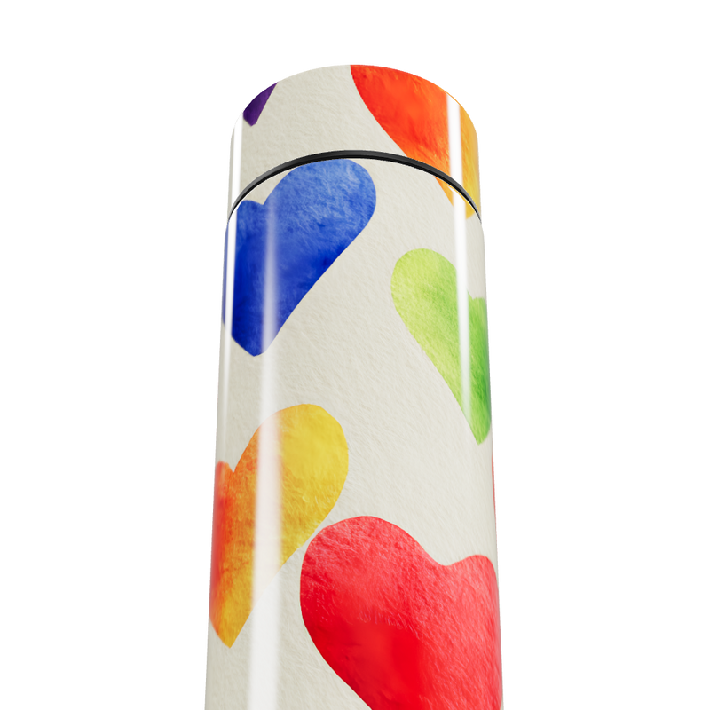 Garrafa Térmica Touch - Corações Coloridos