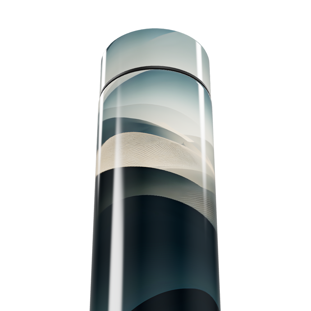 Garrafa Térmica Touch - Design Paisagem Azul