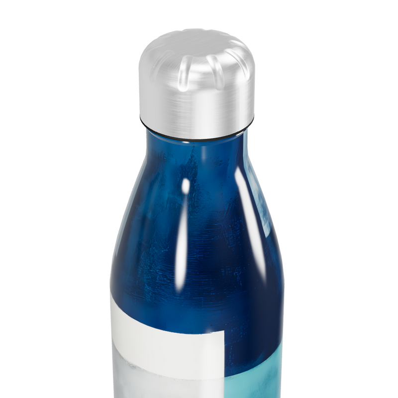 Garrafa Inox - Estampa Azul e Branca