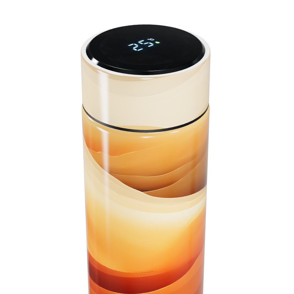 Garrafa Térmica Touch - Estampa Laranja Digital