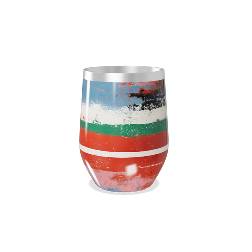 Copo Térmico Slim - Listras Coloridas Vintage