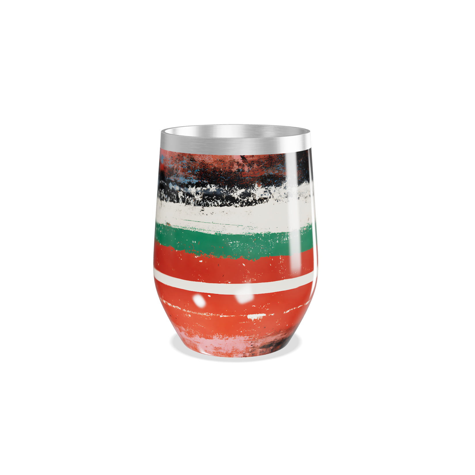 Copo Térmico Slim - Listras Coloridas Vintage