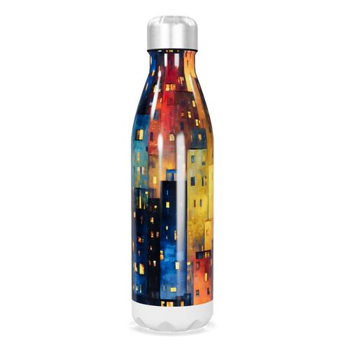 Garrafa Inox - Estampa Urbana Colorida