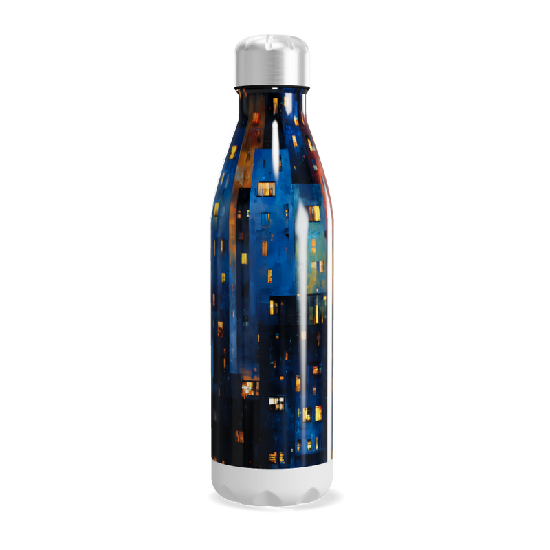 Garrafa Inox - Estampa Urbana Colorida