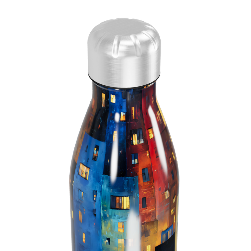 Garrafa Inox - Estampa Urbana Colorida