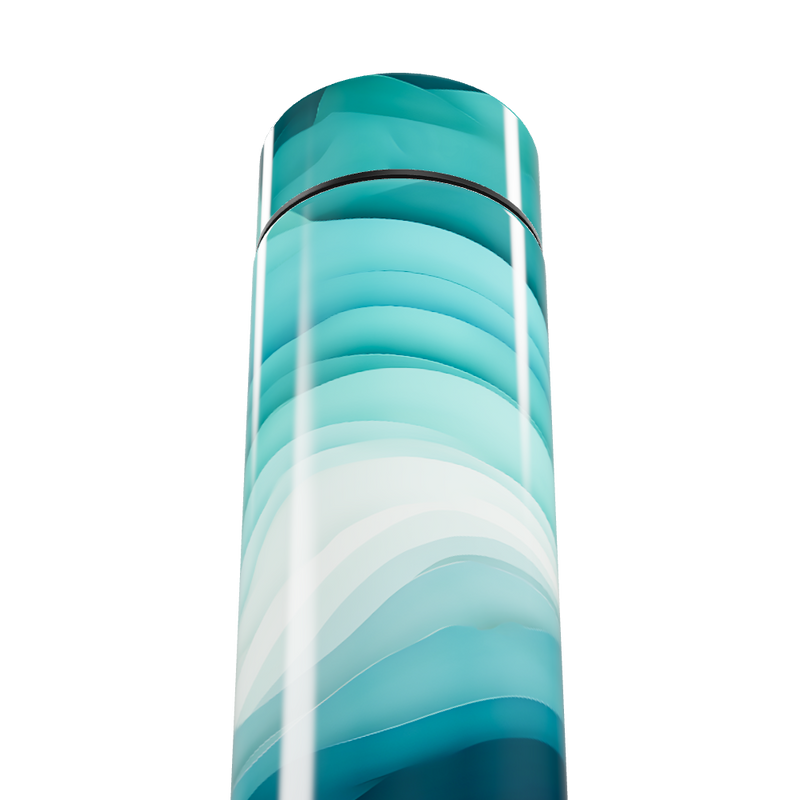 Garrafa Térmica Touch - Design Ondas Azul