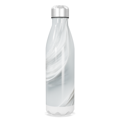 Garrafa Inox - Marmorizada Branca