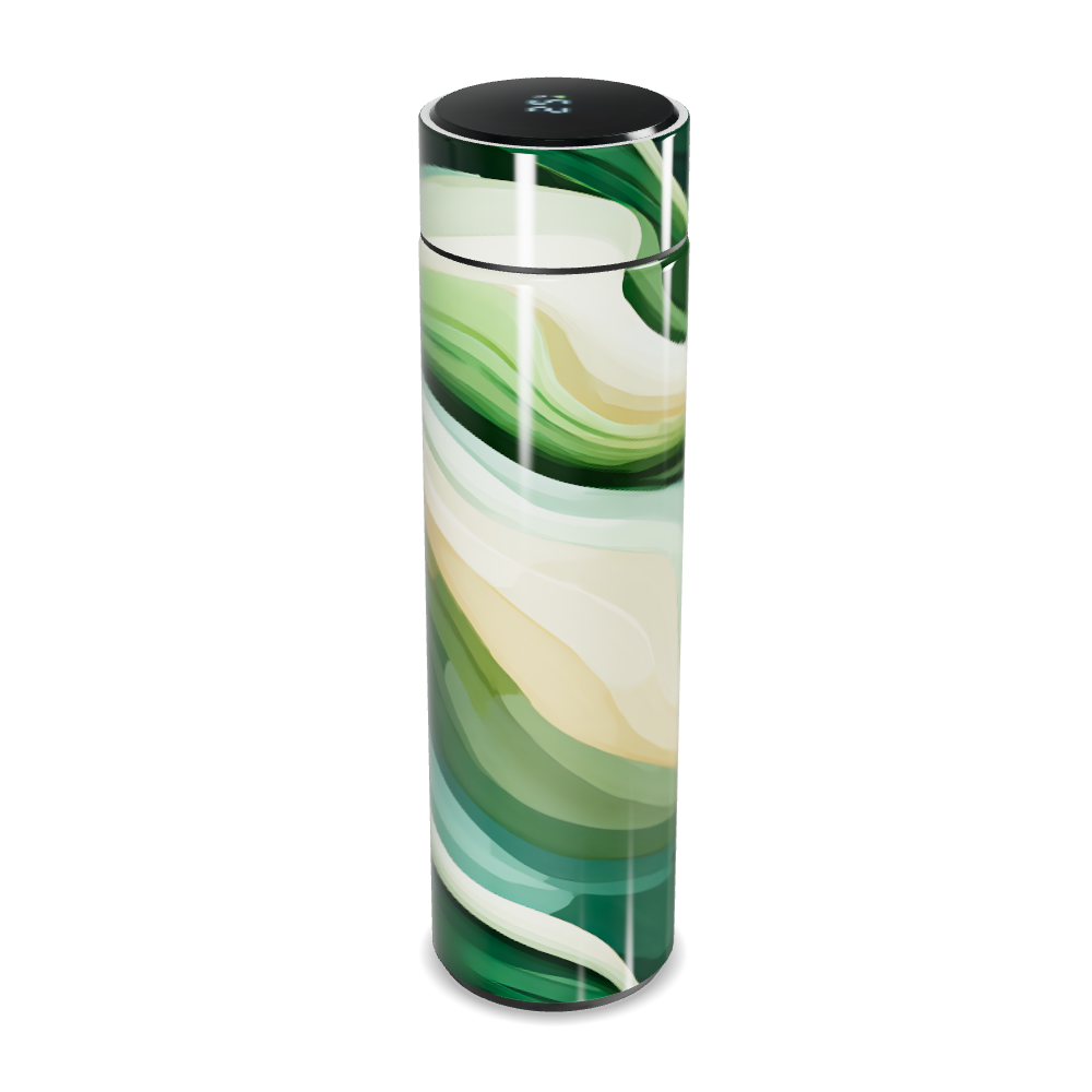 Garrafa Térmica Touch - Verde Marmorizada