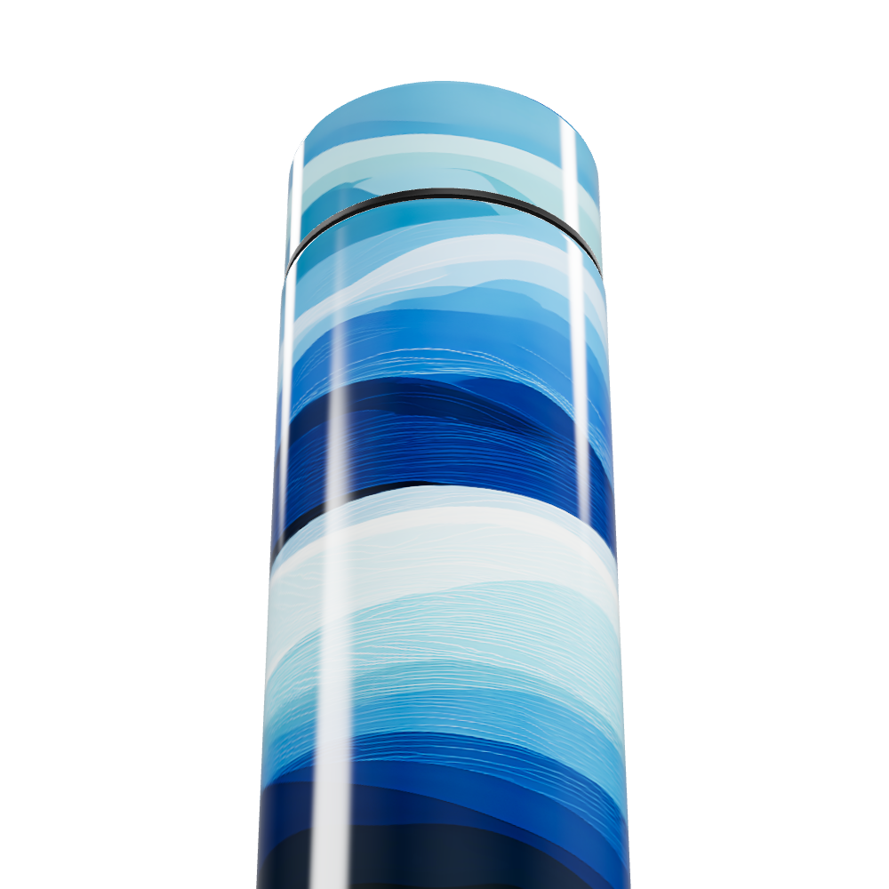 Garrafa Térmica Touch - Azul Listrada Digital