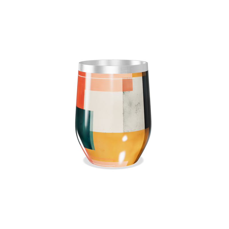 Copo Térmico Slim - Estampa Geométrica Colorida