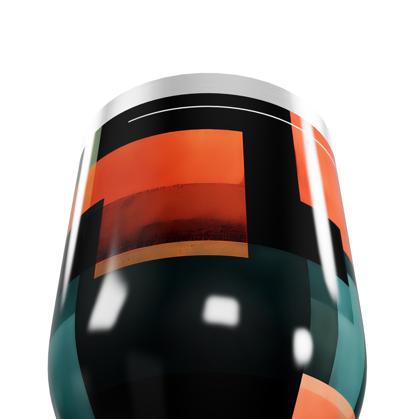 Copo Térmico Slim - Estampa Geométrica Colorida